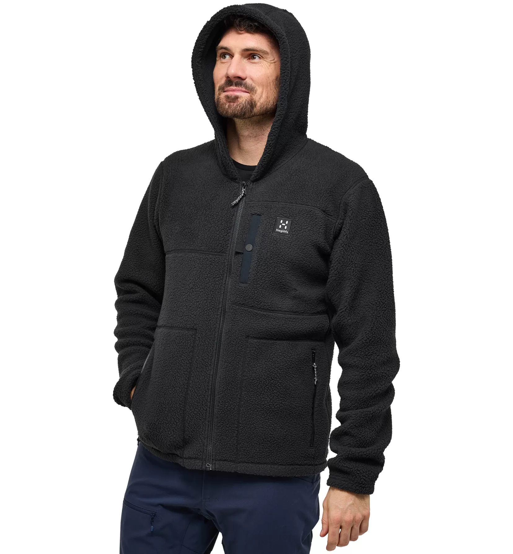 Fashion Malung Pile Hood Men Jackets | Fleece · Midlayers