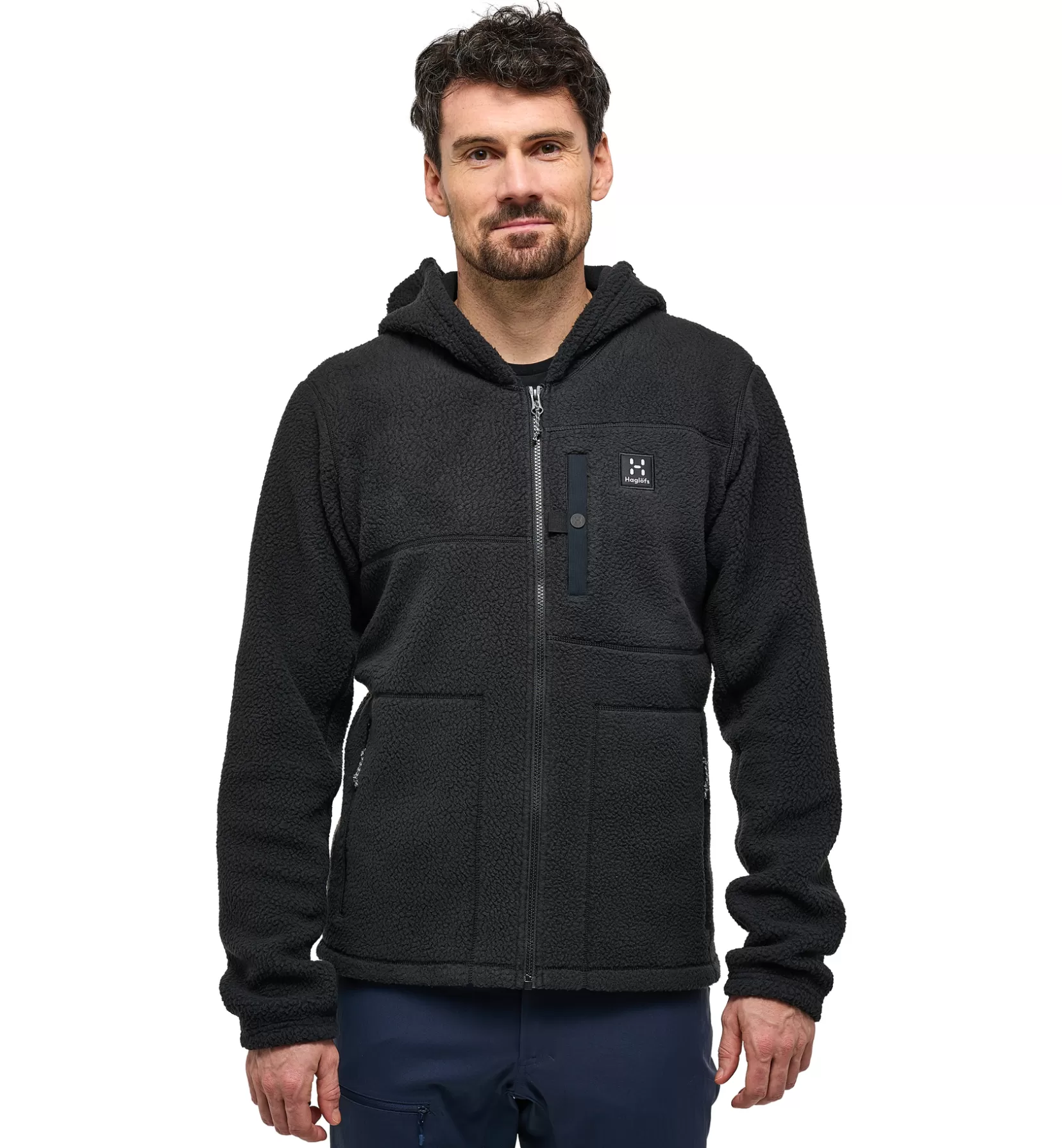 Fashion Malung Pile Hood Men Jackets | Fleece · Midlayers