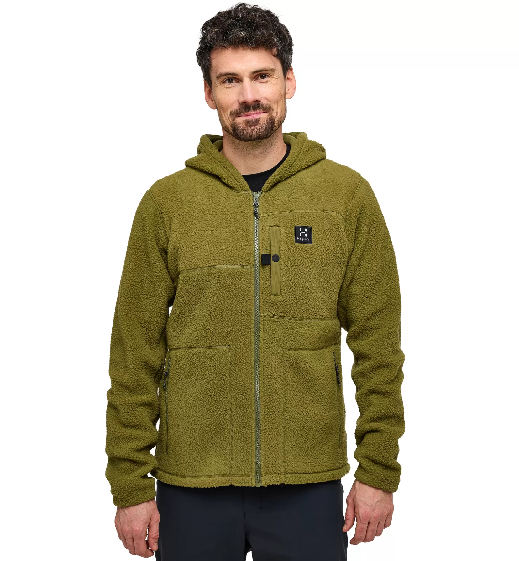Store Malung Pile Hood Men Jackets | Fleece · Midlayers