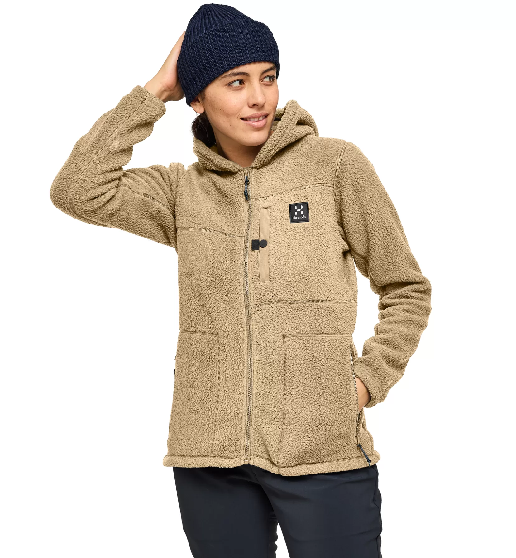 Store Malung Pile Hood Women Women Jackets | Fleece · Midlayers