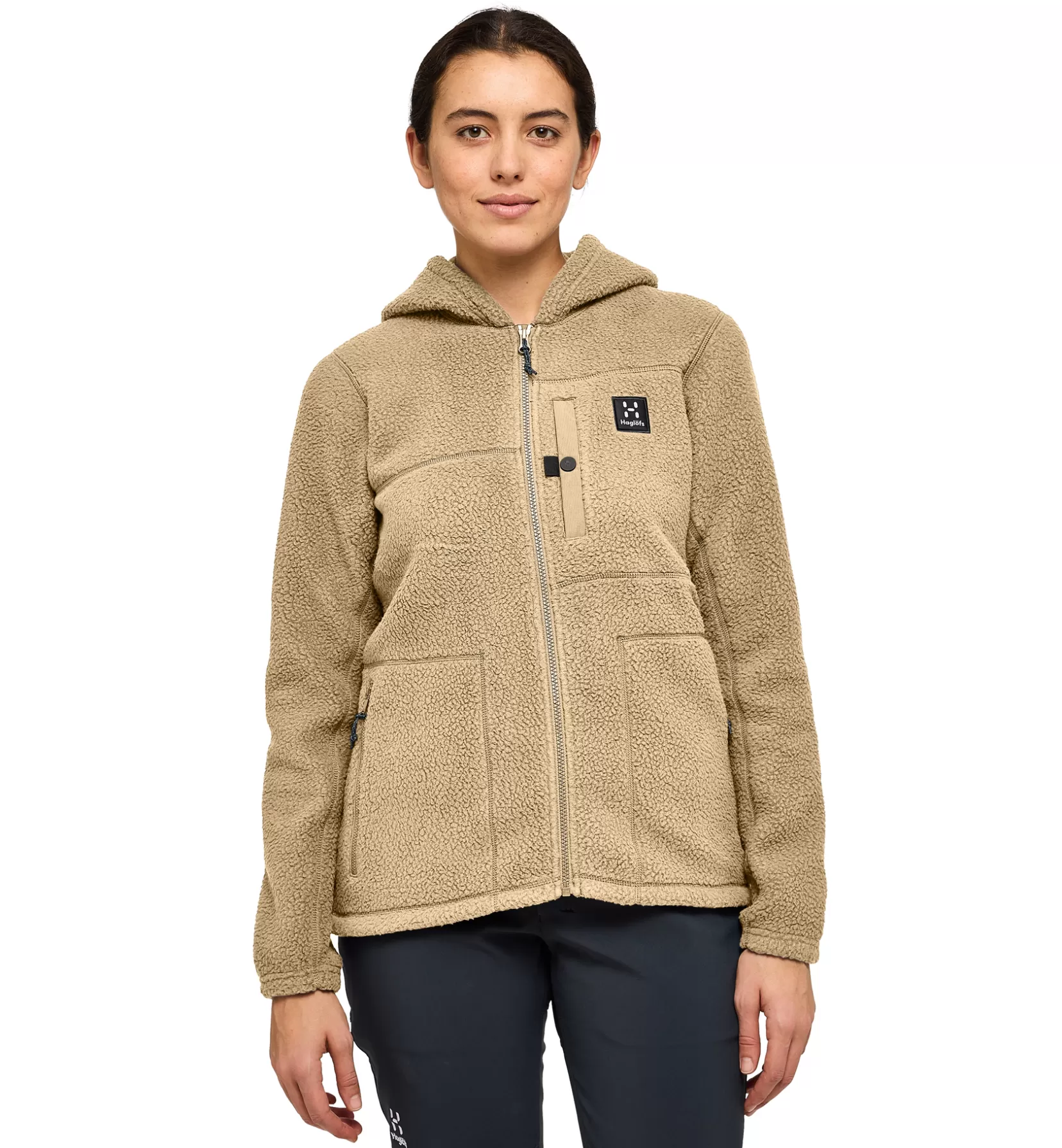 Store Malung Pile Hood Women Women Jackets | Fleece · Midlayers