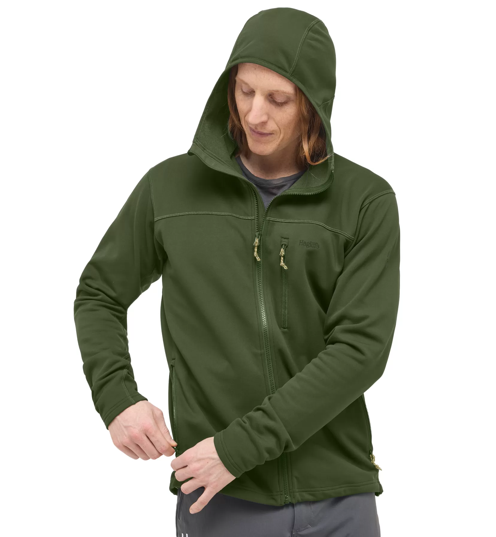 Hot Rosson Mid Hood Men Jackets | Fleece · Midlayers